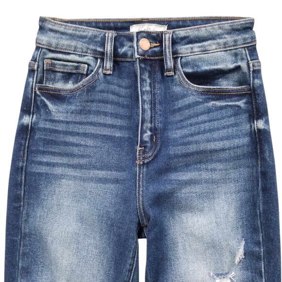 KanCan Kurvy‎ Distressed Ultra High Rise Ankle Skinny Jeans Size 25 - Picture 4 of 13